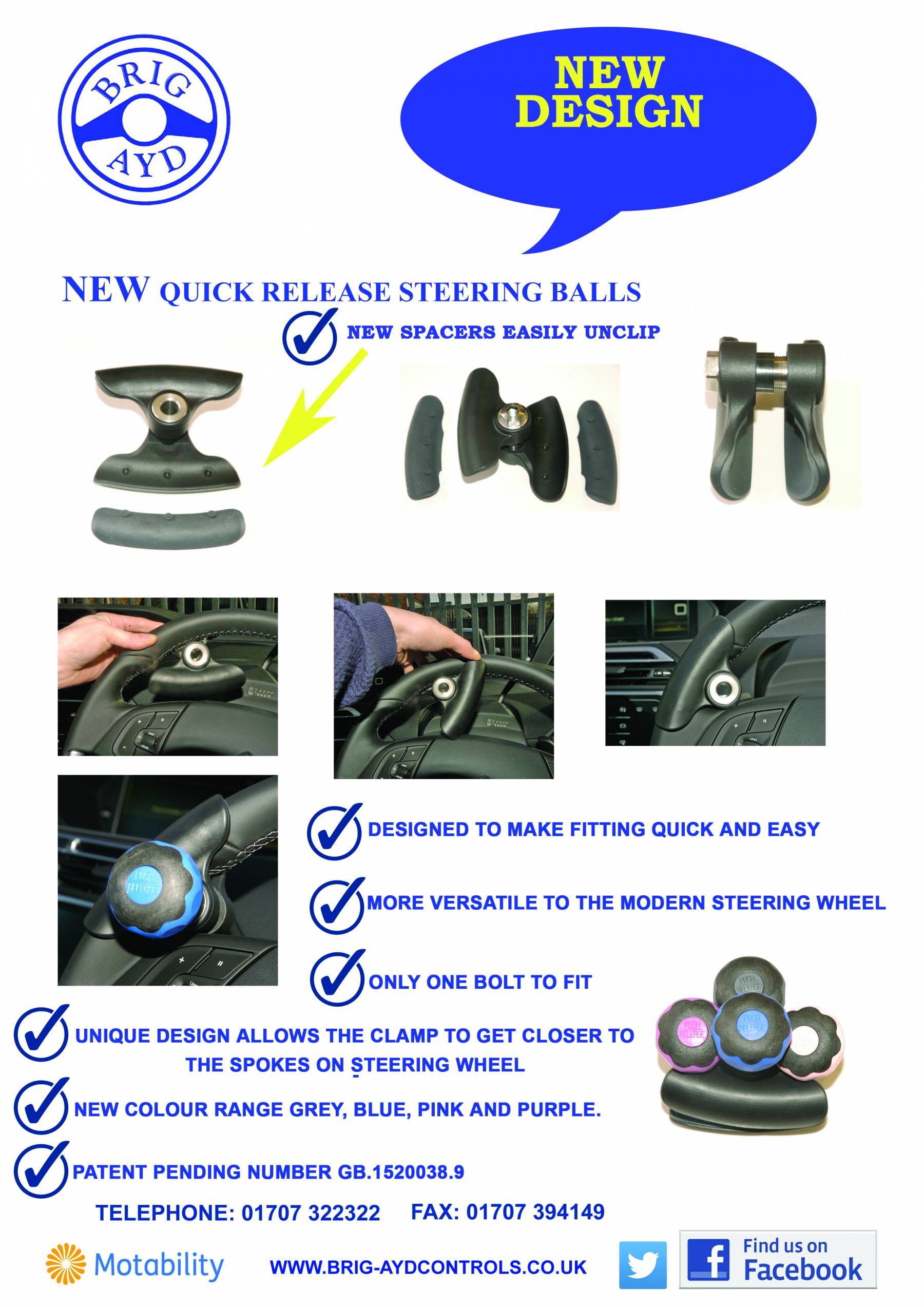 New Quick Release Steering Balls